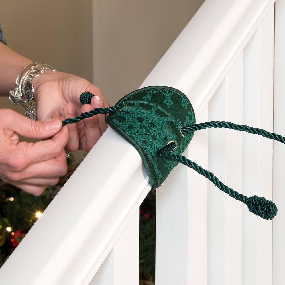 [Garland Ties for Banister] - Railing Protecting Holiday Garland Ties - Padding Prevents Scratches a | Amazon (US)