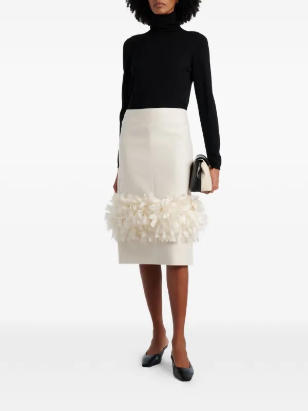 appliqué midi skirt | Farfetch Global