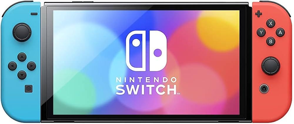 Nintendo Switch – OLED Model w/Neon Red & Neon Blue Joy-Con (Renewed) | Amazon (US)