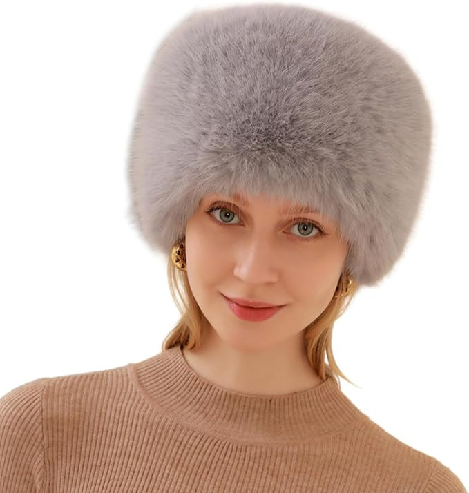 Furs Bucket Hat Winter Warm Hat Fashionable Furry Hat Thermal Insulated Hat for Outdoor Activity | Amazon (US)