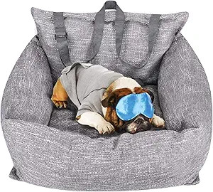 Suitable for Small Pets | Dog Car Seat Deluxe Travel Bed Dog Booster Car Seat Premium Quality wit... | Amazon (US)