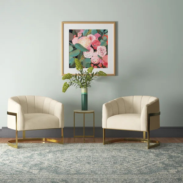 Romy 30" W Tufted Upholstered Barrel Chair | Wayfair North America