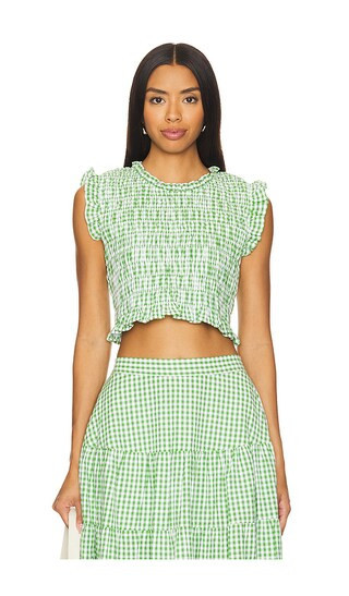 Sundress Malone Top in Green. - size M/L | Revolve Clothing (Global)