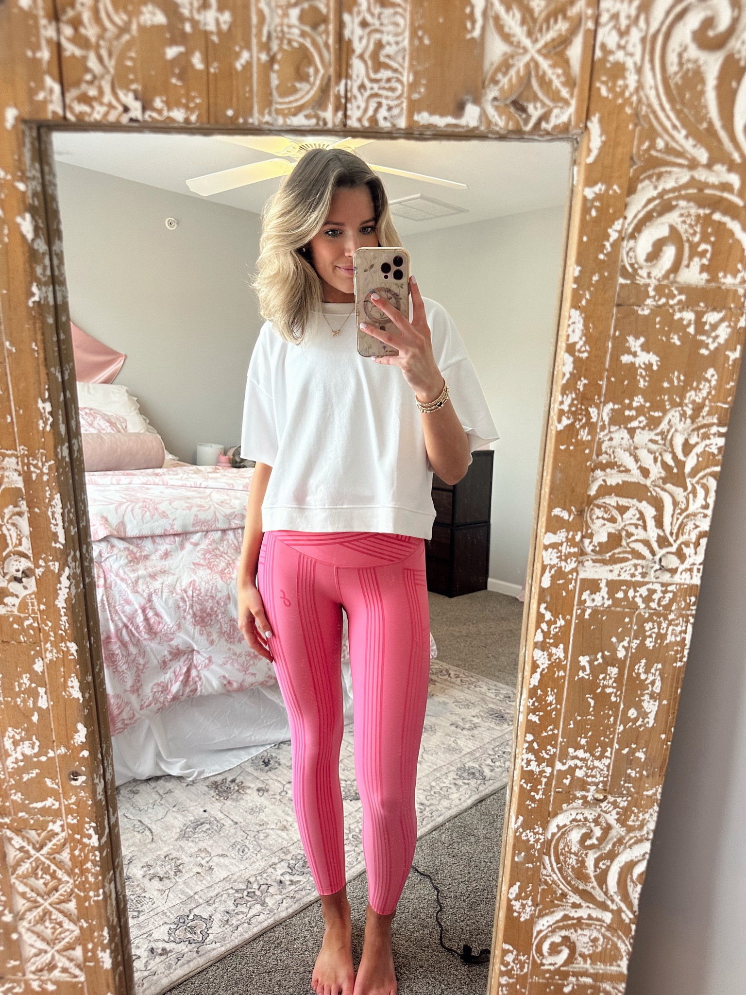 Pilates Class outfit , pilates, pilates outfit, pink leggings, white top, athletic, athletic wear

#LTKSeasonal #LTKGiftGuide #LTKxVICI