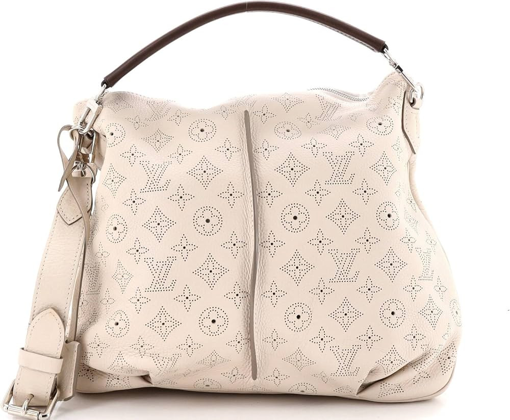 Louis Vuitton  
               Pre-Loved Selene Handbag Mahina Leather PM, Neutral | Amazon (US)