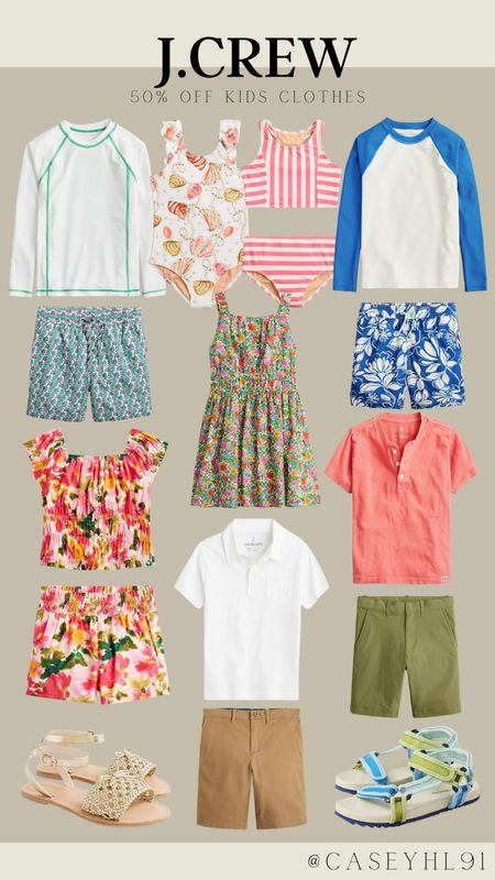 50% off kids summer clothes at J.Crew! Great pieces for a summer wardrobe! 

#LTKStyleTip #LTKSeasonal #LTKKids