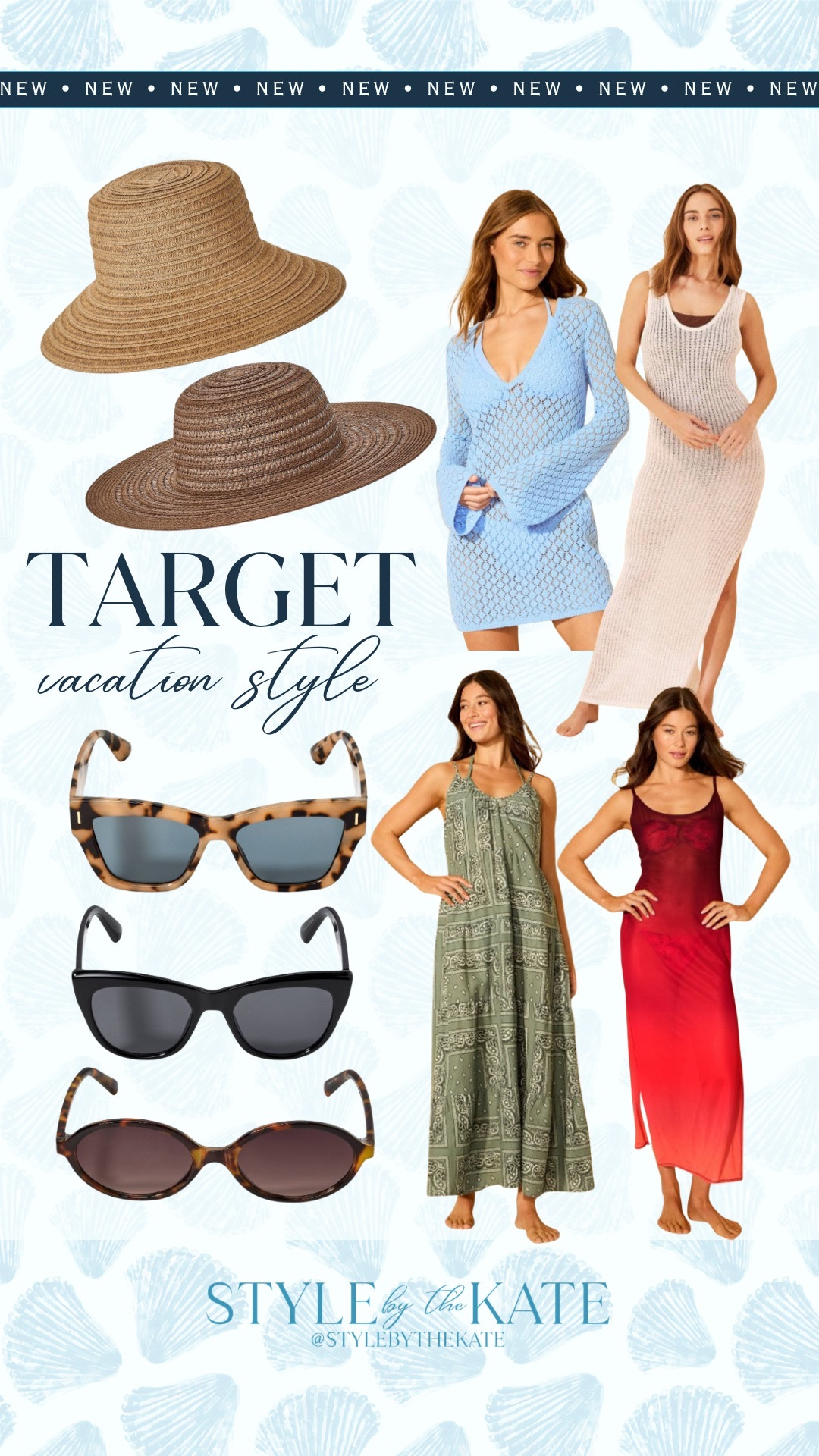 All the vacation essentials in one place!!☀️🌴 hats, sunnies, coverups, and throw-on dresses from Target!!🌸

#LTKSeasonal #LTKTravel #LTKootd