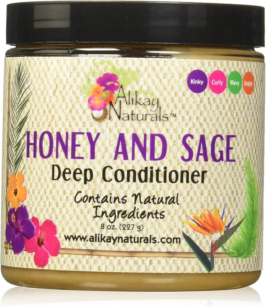 Alikay Naturals Honey and Sage Deep Conditioner Natural Honey, Babassu and Sage 8 Ounce | Amazon (US)