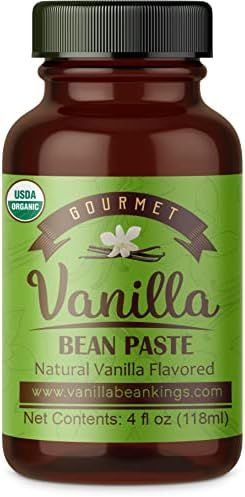 Organic Vanilla Bean Paste for Baking and Cooking - Gourmet Madagascar Bourbon Blend made with Re... | Amazon (US)