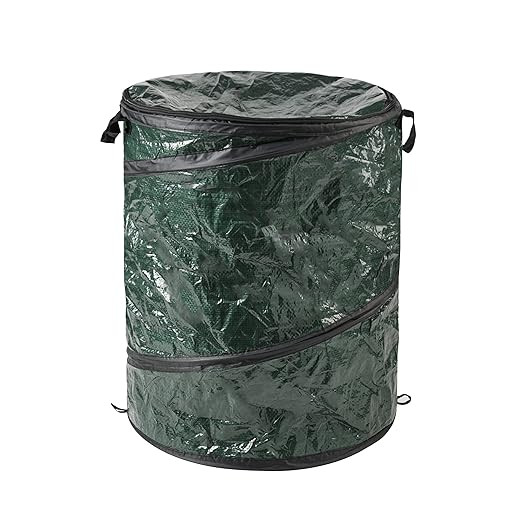 29.5-Gallon Pop Up Outdoor Garbage Can - Collapsible Trash Can for Parties, Yard Waste, or Laundr... | Amazon (US)