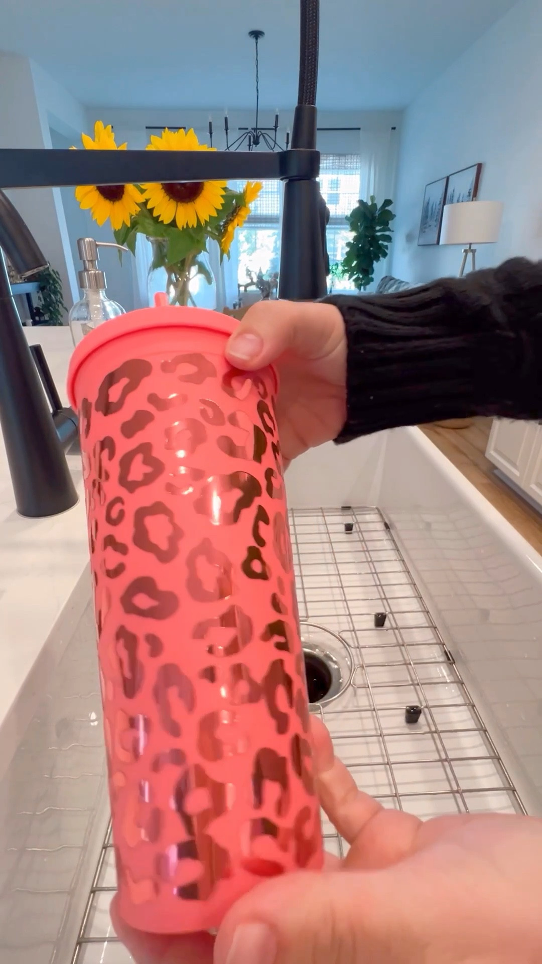 Hey there! Let’s give our new cup a gentle wash! Just a quick reminder: this brand of cups, like @strata, prefers hand washing. This time, I used some mirror bubble-free vinyl from @teckwrapcraft, and guess what? I went with a cool leopard design! 🐆(My design 🤭) By the way, if you didn’t know, leopard prints are totally back in style 🤓 not that they ever really left, right? 😄 The vinyl sticks well, even on this cup with a velvet texture. 

#LTKSpringSale #LTKhome #LTKfamily