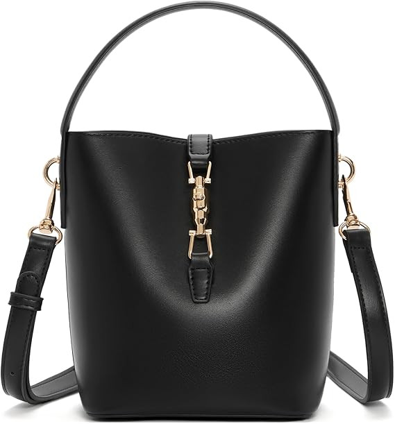 BOSTANTEN Small Bucket Bag for Women Crossbody Bags Trendy Vegan Leather Shoulder Purses Designer... | Amazon (US)
