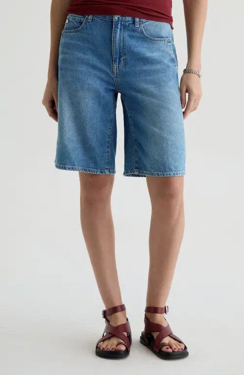 AG Thalia Denim Bermuda Shorts in Galaxy at Nordstrom, Size 29 | Nordstrom