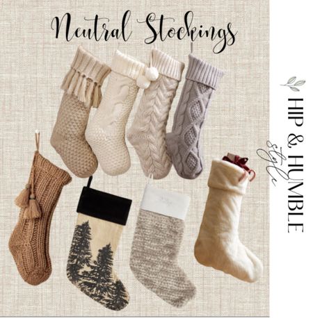 Here are some pretty, neutral stocking ideas for those who are looking to create a more warm, natural Christmas look.

#LTKSeasonal #LTKHoliday #LTKhome