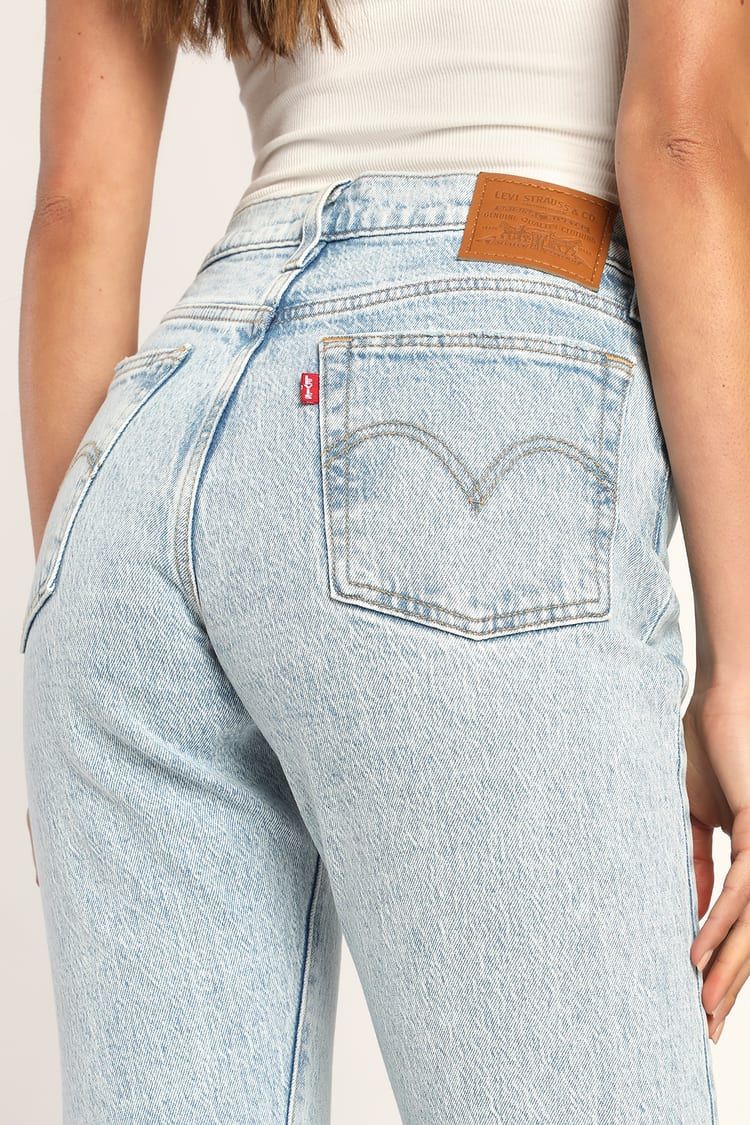 Wedgie Icon Light Wash High Rise Cropped Denim Jeans | Lulus (US)