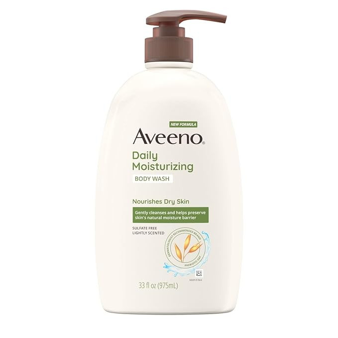 Aveeno Daily Moisturizing Body Wash, Body Wash for Dry Skin with Soothing Oat, Creamy Shower Clea... | Amazon (US)
