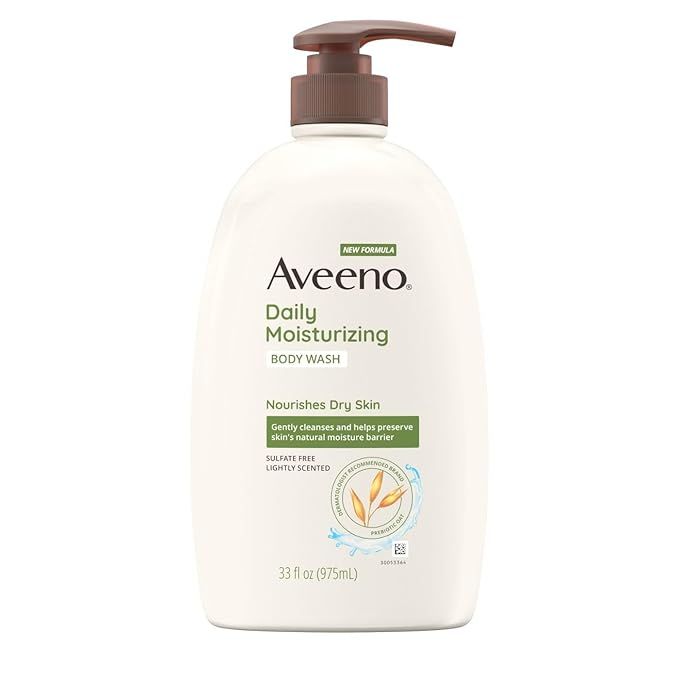 Aveeno Daily Moisturizing Body Wash, Body Wash for Dry Skin with Soothing Oat, Creamy Shower Clea... | Amazon (US)