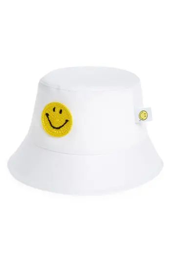 x Smiley Company Crochet Smiley Face Bucket Hat | Nordstrom