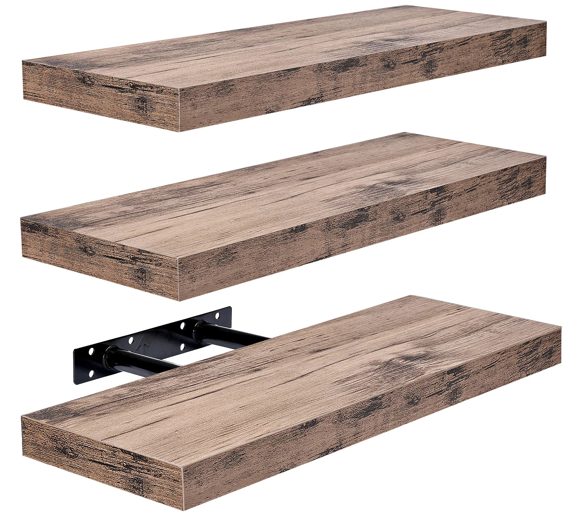 Sorbus Extra Long Decorative Floating Shelves | QVC
