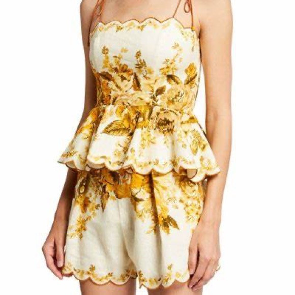 NWT! Aliane Scalloped Linen Shorts | Poshmark