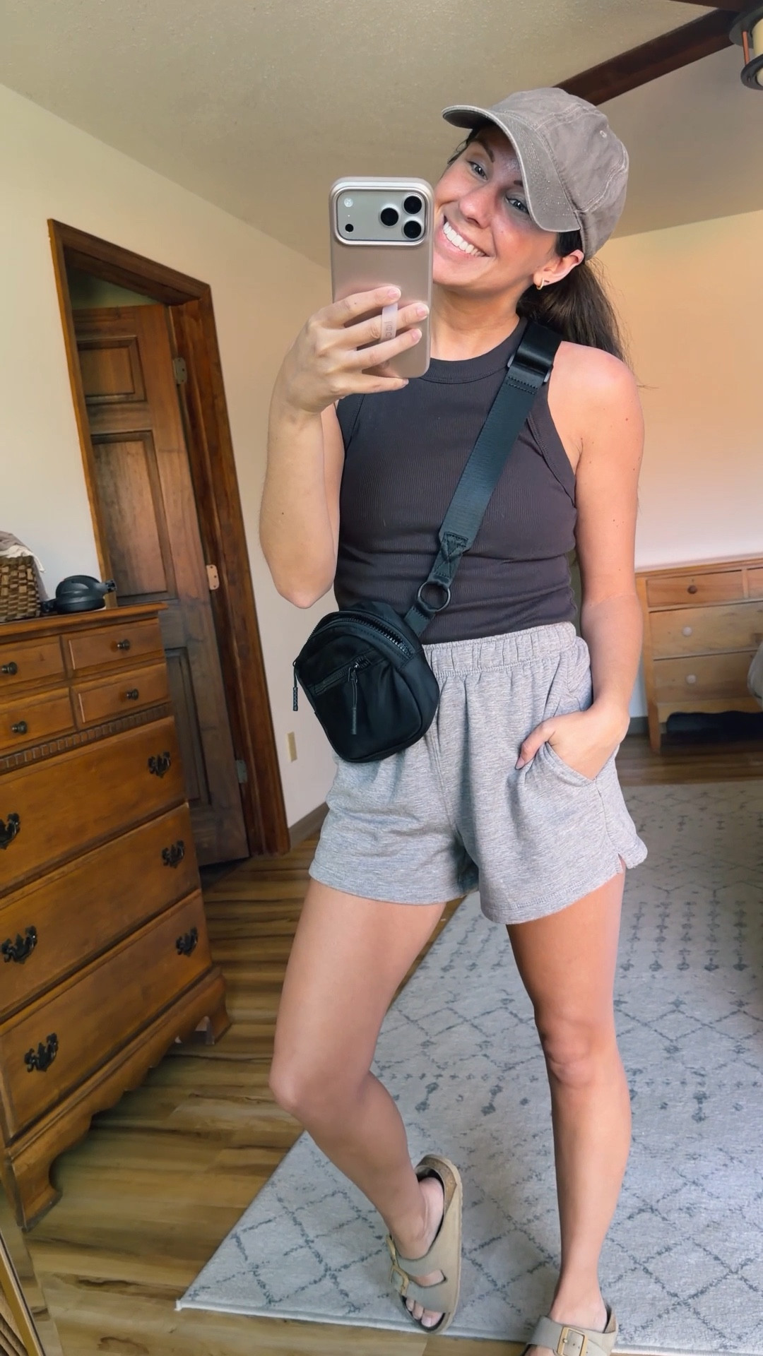 Small in my bra, small in my tank, xs in my shorts (black salt/driftwood heather), 36 in my birkenstock sandals. 


#LTKootd #LTKgrwm #LTKPetite