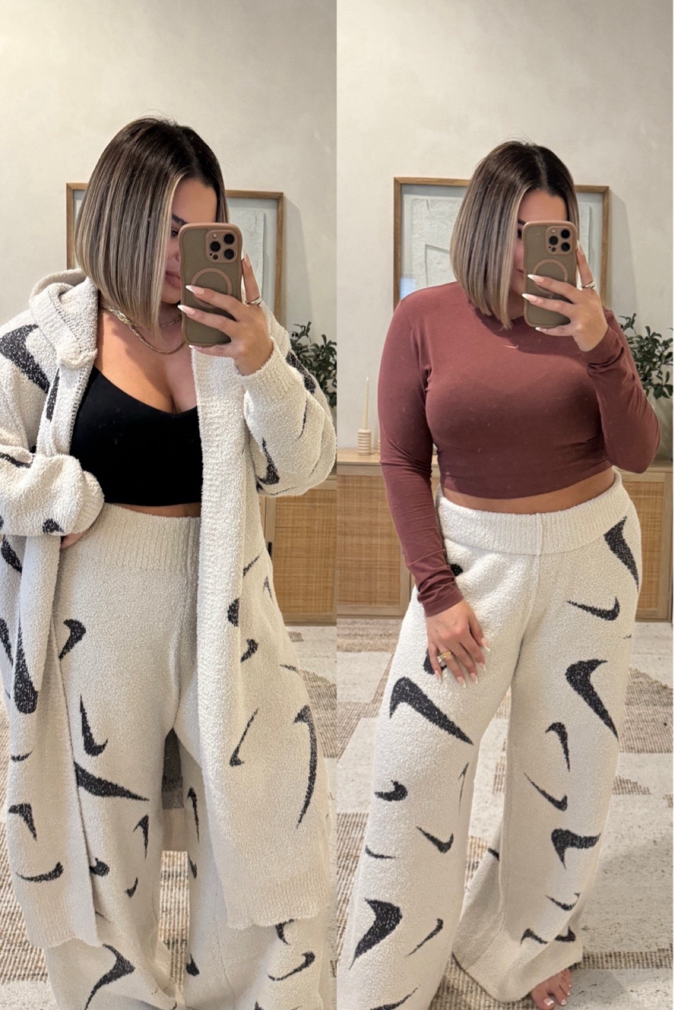 Nike pants size L are huge ! Little better when folded over but I still think I need a M. 
Cardigan L perfect size 
Brown top L 
Bra XL 
#wideleg #nike #midsize 

Follow my shop @shaynaslife on the @shop.LTK app to shop this post and get my exclusive app-only content!

#liketkit 
@shop.ltk
https://liketk.it/528dB

Follow my shop @shaynaslife on the @shop.LTK app to shop this post and get my exclusive app-only content!

#liketkit 
@shop.ltk
https://liketk.it/528oc

#LTKFindsUnder50 #LTKFindsUnder100 #LTKMidsize