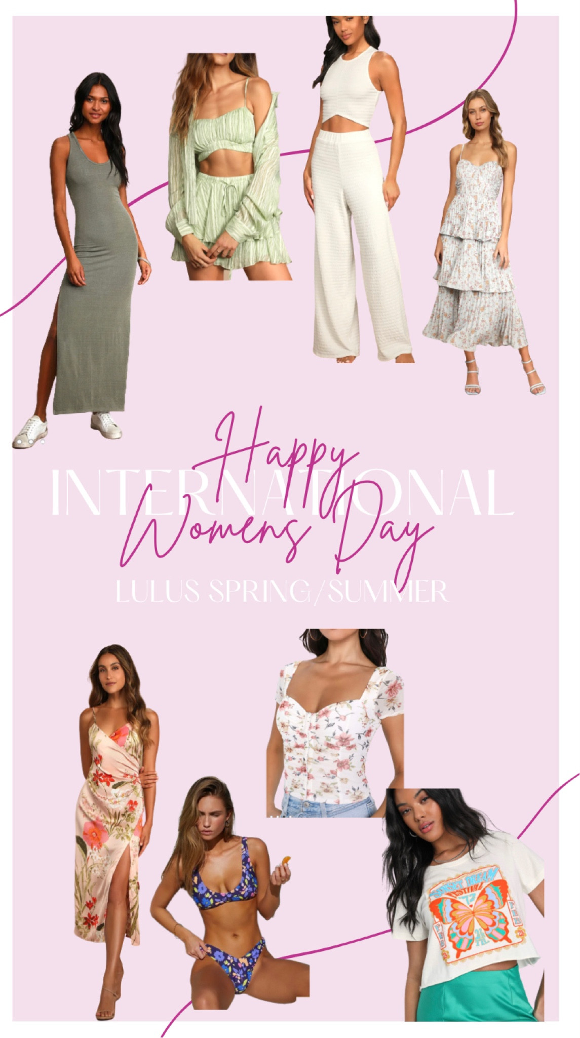 Internation Womens Day Sae from Lulu’s! Spring and Summer wedding guest dresses, brunch looks, and swim 20% off! 

#LTKSale #LTKsalealert #LTKFind