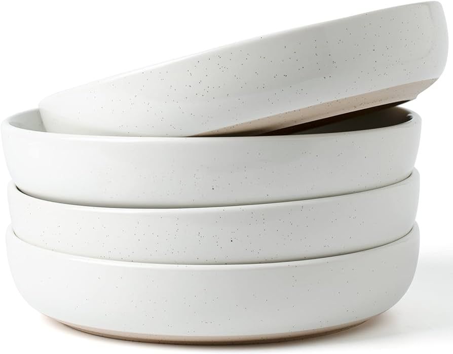 Amazon.com: famiware Milkyway 33 oz Bowl Set, Pasta Bowls Set of 4, Salad Bowls Perfect for Your ... | Amazon (US)