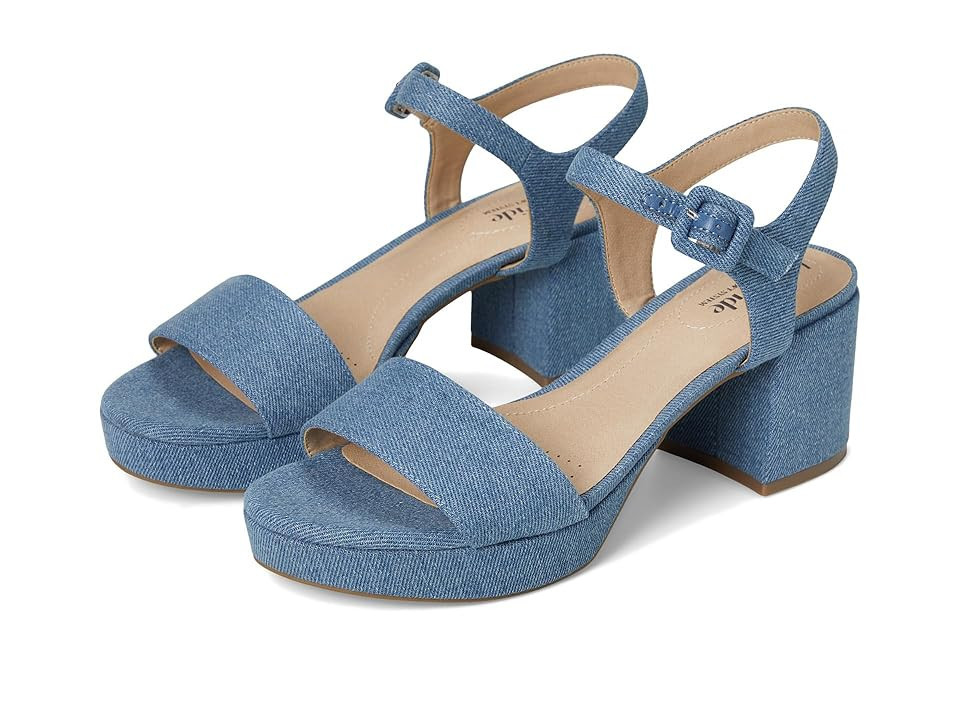 LifeStride Rhythmn Pump High Women's Heels Denim Blue : 9.5 W (C), Leather | Zappos