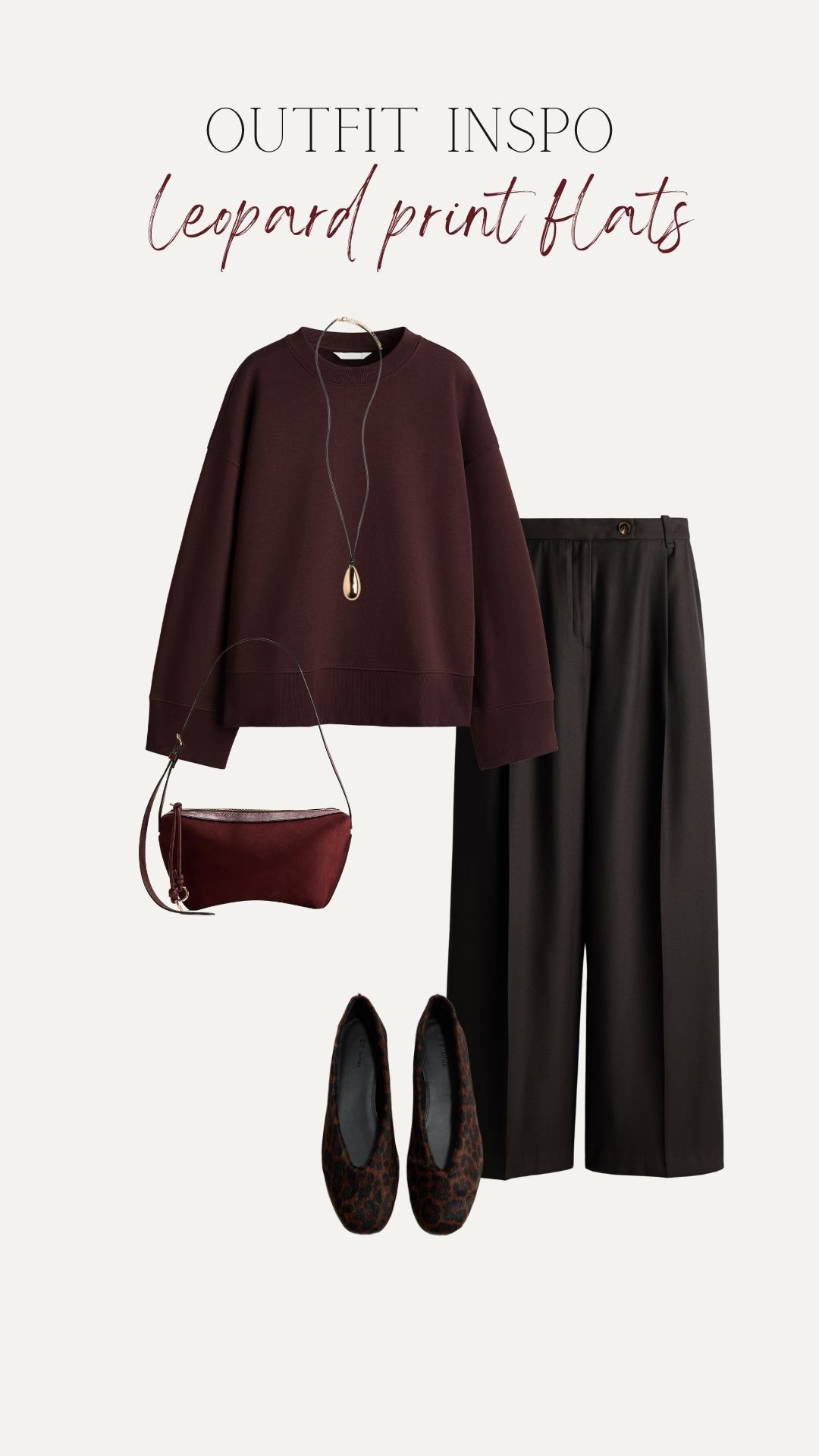 Outfit inspo styling the leopard print leather ballet flats