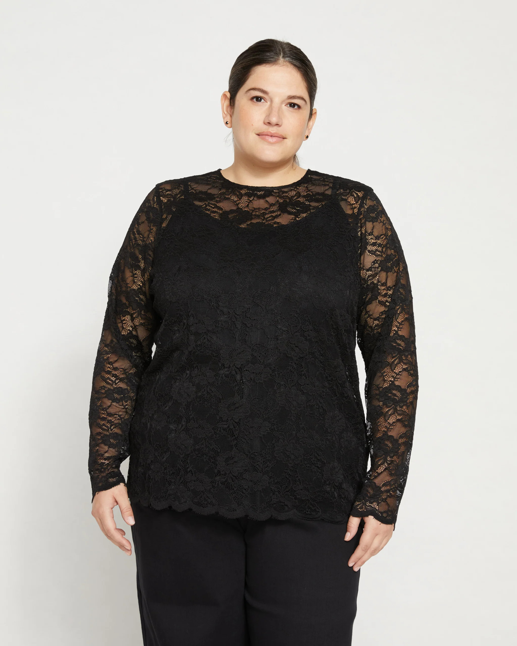Thames Lace Top - Black | Universal Standard