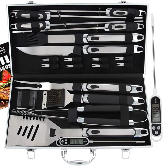 ROMANTICIST 21pc BBQ Grill Accessories Set with Thermometer - The Very Best Grill Gift on Birthda... | Amazon (US)