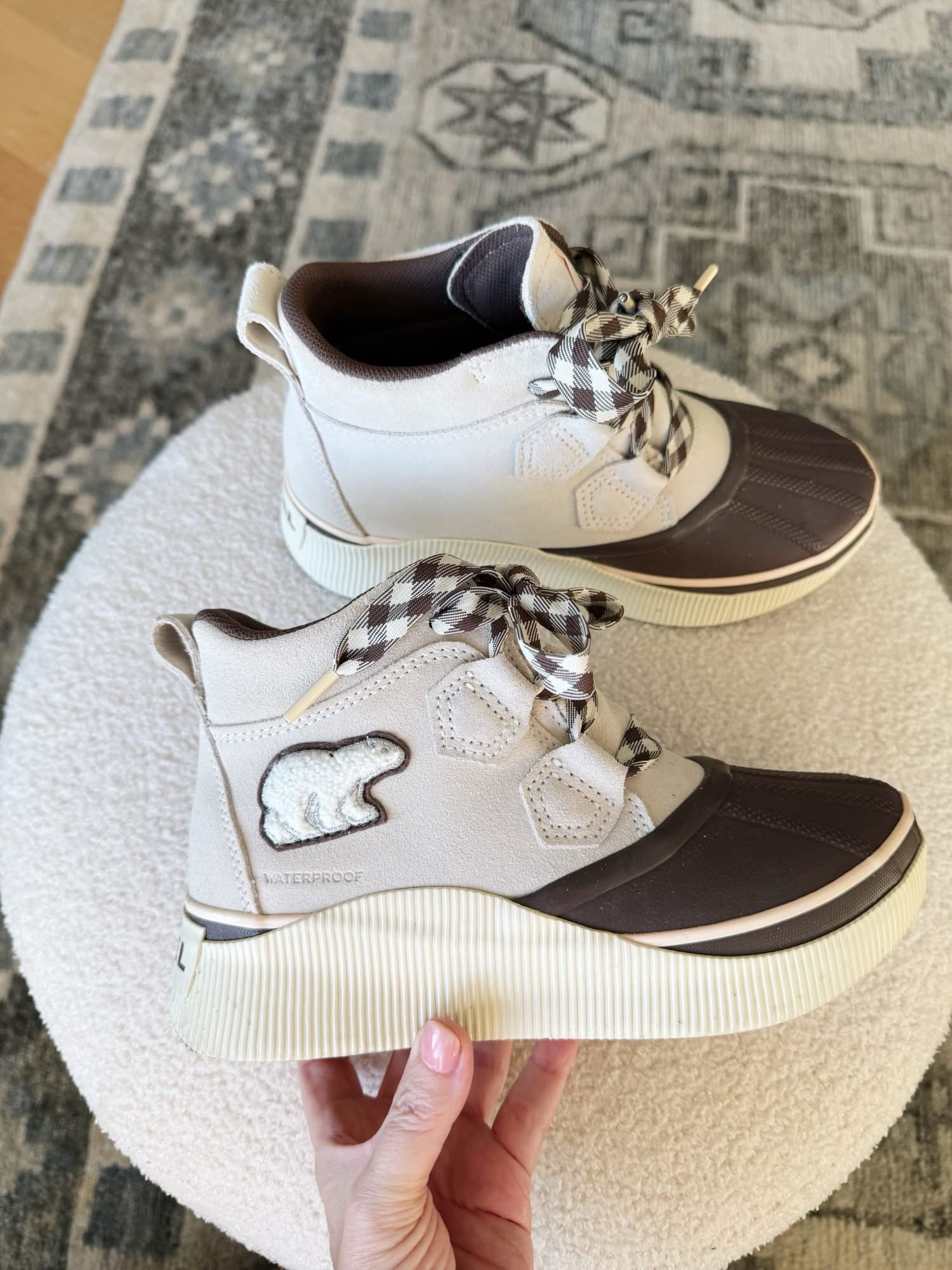 Gift idea? I wanted a new pair of waterproof Sorels for on the daily and walking Sophie! Turns out I fell in love with two pairs that I couldn’t decide between! ￼These laces are so adorable ￼Free shipping! 🎁

True to size or for sure size up if you are wearing thicker socks! 



#LTKSeasonal #LTKSaleAlert #LTKGiftGuide