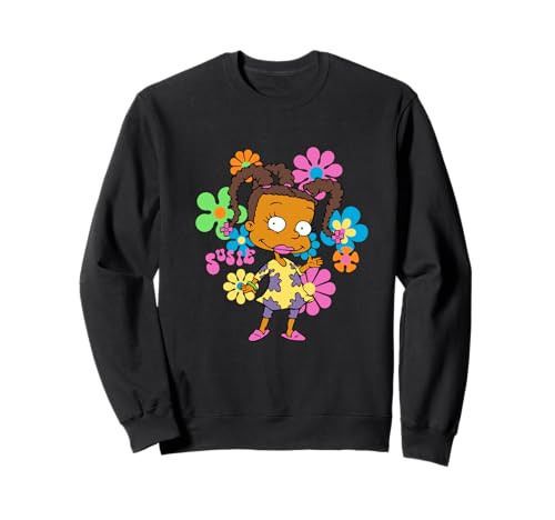 Rugrats Susie With Bright Retro Flower Power Background Sweatshirt | Amazon (US)