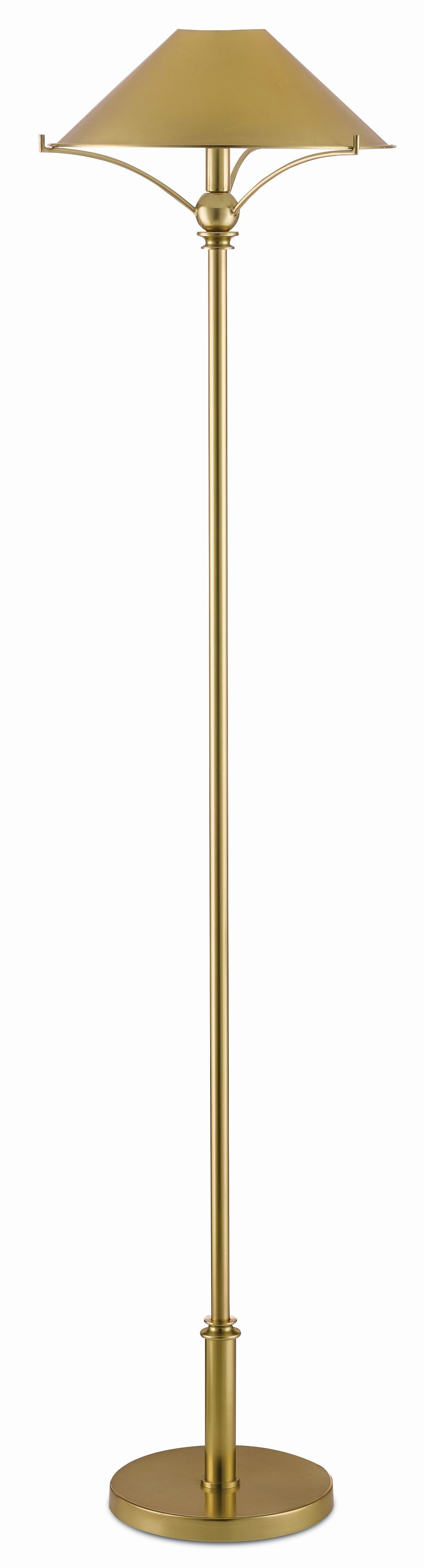 Maarla Brass Floor Lamp | Burke Decor