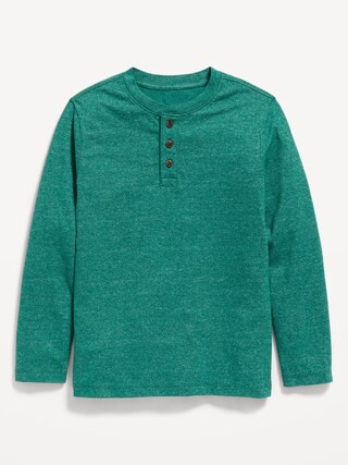 Softest Long-Sleeve Henley T-Shirt for Boys | Old Navy (US)
