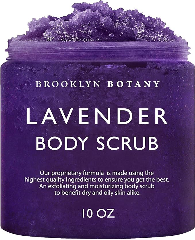 Brooklyn Botany Lavender Body Scrub - Moisturizing and Exfoliating Body, Face, Hand, Foot Scrub -... | Amazon (US)