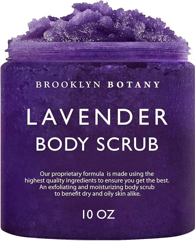 Brooklyn Botany Lavender Body Scrub - Moisturizing and Exfoliating Body, Face, Hand, Foot Scrub -... | Amazon (US)