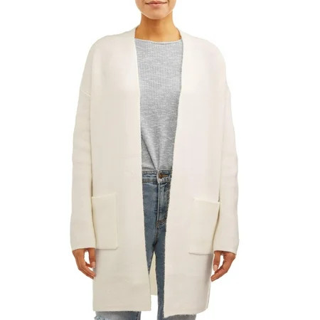 Time and Tru Women's Double Knit Cardigan | Walmart (US)
