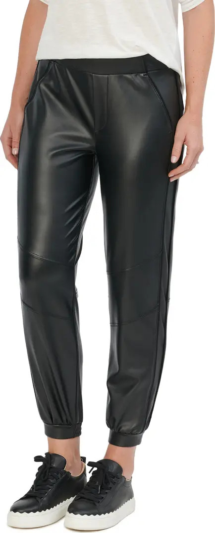 Wit & Wisdom Faux Leather Joggers | Nordstrom | Nordstrom