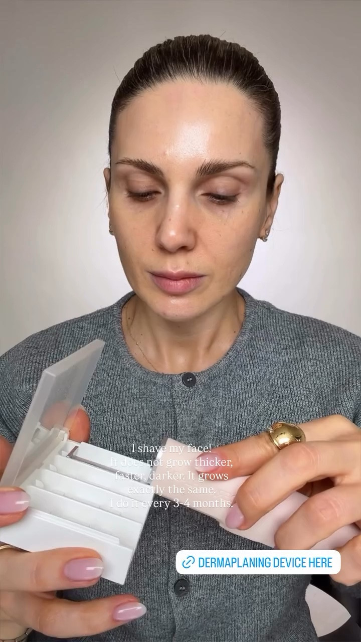 @dermaflash  I shave my face!
It does not grow thicker, faster, darker. It grows exactly the same.
I do it every 3-4 months.