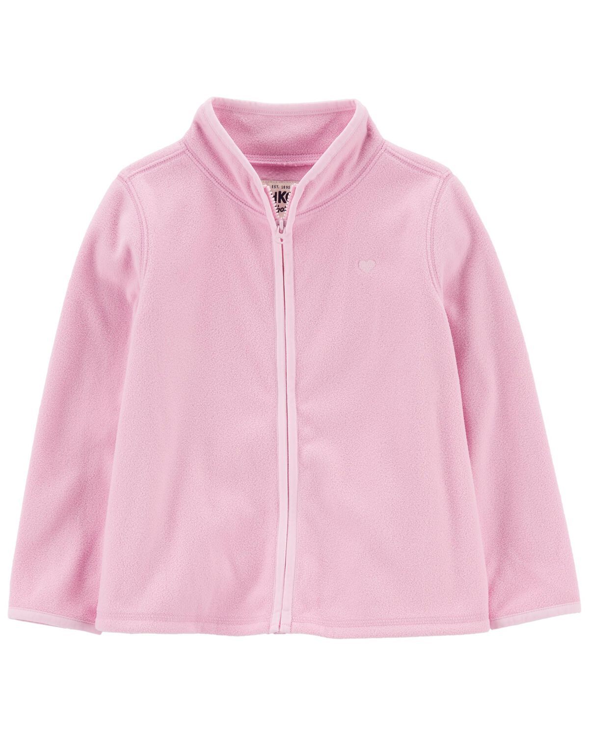 Pink Toddler Embroidered Microfleece Full Zip Cozie | carters.com | Carter's