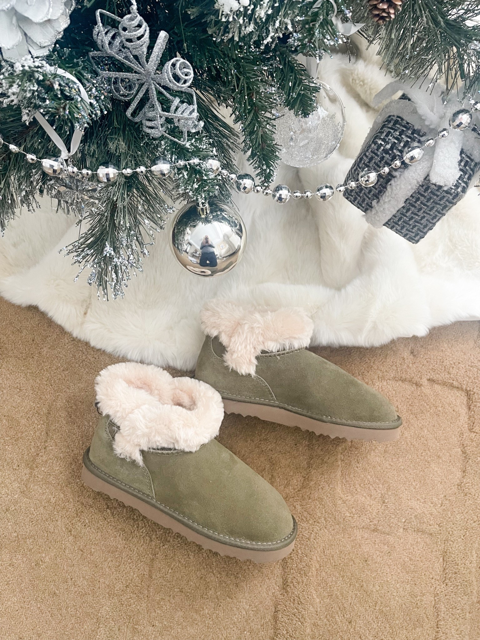 Ugg lookalikes in a cute green color for a fraction of the price. Run small

#LTKFindsUnder50 #LTKGiftGuide #LTKSaleAlert