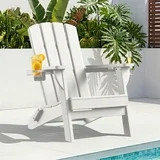 SUUNYN Folding Adirondack Chair, HDPE All-Weather Fire Pit Chairs, Plastic Adirondack Chairs with... | Walmart (US)