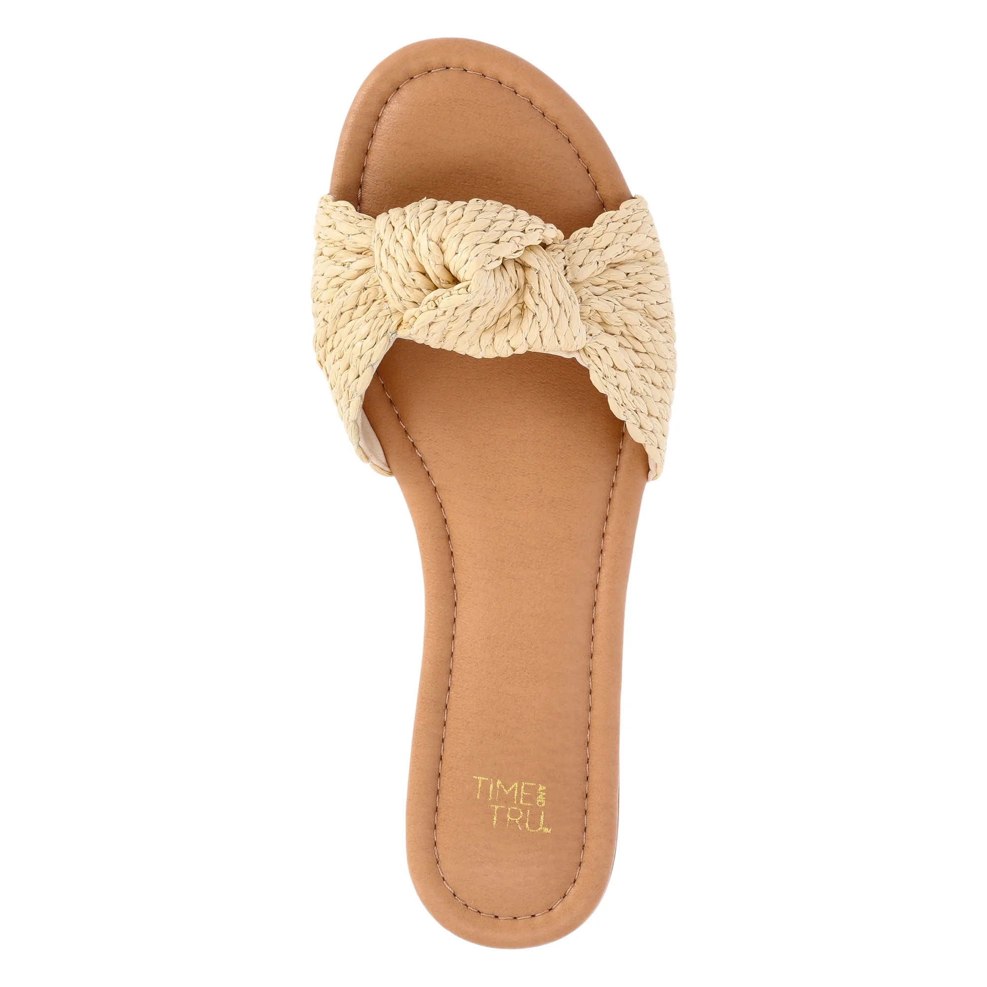 Time and Tru Women's Knot Slide Sandals | Walmart (US)