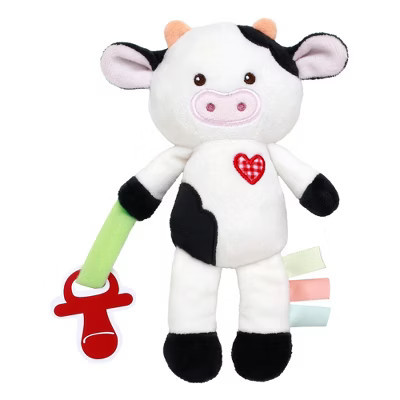 Magic Years 8 inch Cow Paci Buddy Activity Toy with Pacifier Strap | Target