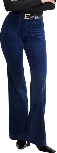 Good Legs Patch Pocket Flare Corduroy Pants | Nordstrom