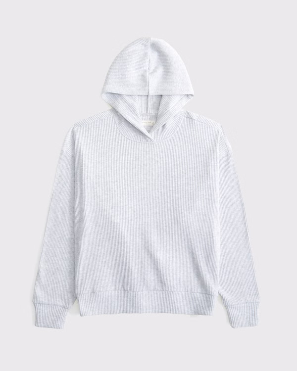 Lounge Cozy Rib Hoodie | Abercrombie & Fitch (US)