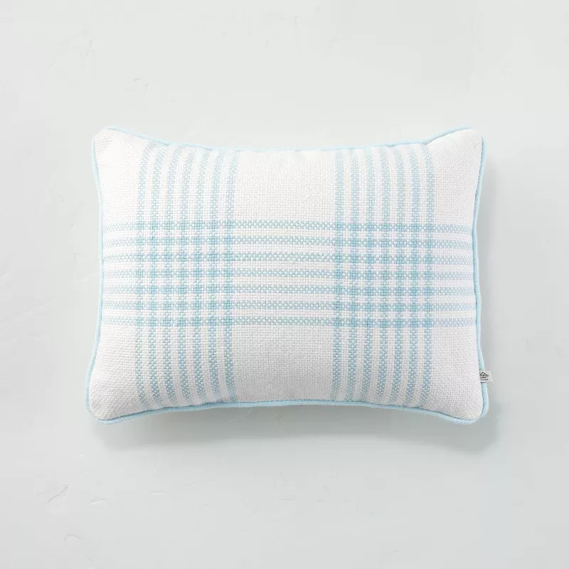 Plaid Indoor/Outdoor Throw Pillow - Hearth & Hand™ with Magnolia | Target