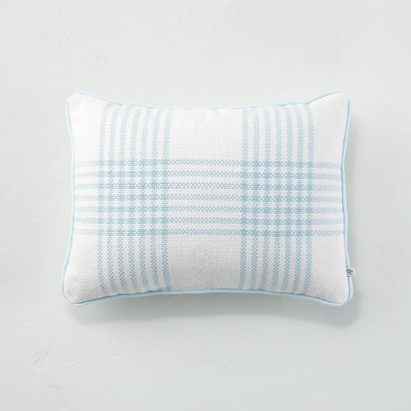 Plaid Indoor/Outdoor Throw Pillow - Hearth & Hand™ with Magnolia | Target